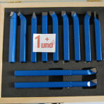 UTENSILI TAGLIO LAME ACCIAIO PER TORNIO 10X10 MM 11 PEZZI PZ BRASATI CASSETTA ox