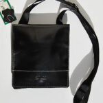 BORSA A TRACOLLA BORSELLO PELLE NERO MADE IN ITALY MEN SHOULDER BAG 320