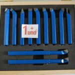 UTENSILI DA TAGLIO LAME ACCIAIO PER TORNIO 8X8 MM 11 PEZZI PZ BRASATI CASSETTA $