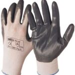 60 PAIA DI GUANTI DA LAVORO SPALMATI NYLON / NITRILE MISURA 9 guanto coppia