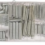 ASSORTIMENTO SET DI MOLLE A COMPRESSIONE E A TRAZIONE 200 PEZZI IN BOX