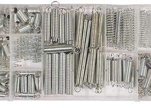 ASSORTIMENTO SET DI MOLLE A COMPRESSIONE E A TRAZIONE 200 PEZZI IN BOX