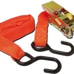 SET 4 CINGHIE CON GANCI TENDITORE A CRICCHETTO 25mm X 4 METRI 122,5/245 Kgs