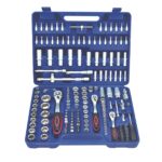 SET CHIAVI COMBINATE A CRICCHETTO BUSSOLA 174PZ CON INSERTI 1/2" 1/4" 3/8" 058en