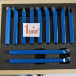 UTENSILI TAGLIO LAME ACCIAIO PER TORNIO 12X12 MM 11 PEZZI PZ BRASATI CASSETTA