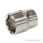 INSERTO BUSSOLA ESAGONALE POLLICI 1/2"  1"  CHIAVE BUSSOLE BUSSOLOTTO SILV 770