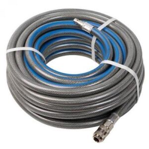 Tubo in gomma aria pneumatico compressore raccordato 15m 17x10 mm attacco rapido