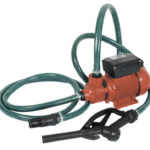 KIT POMPA TRAVASO ASPIRAZIONE ESTRAZIONE GASOLIO ELETTROPOMPA 230V 40L EROGATORE 298 rib