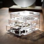 COSMETIC ORGANIZER PORTA COSMETICI ORGANIZZATORE ESPOSITORE MAKE UP 3 CASSETTI