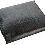TELO PACCIAMATURA NERO QUADRETTATO VERDE POLIPROPILENE ANTISTRAP MT 25 X 1mt