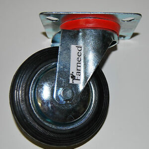 RUOTA PER CARRELLO CARRELLI RUOTE BASE GIREVOLE 3'' 7,5 cm INDUSTRIALE 199