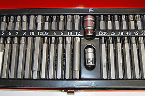 KIT SET INSERTI 40 PZ BUSSOLE PORTAINSERTI CHIAVI TORX HEX EXA XZN 1/2" 3/8" 011