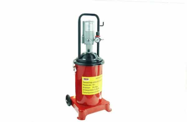 INGRASSATORE PNEUMATICO ARIA A BARILE BIDONE 12 LT PISTOLA SERBATOIO GRASSO 011