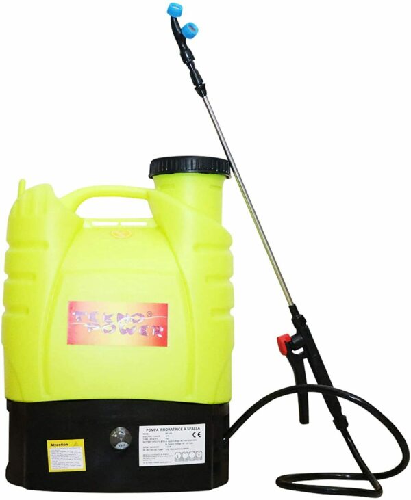 NEBULIZZATORE POMPA A SPALLA ELETTRICA BATTERIA 16LT IRRORATRICE 12V SPRUZZINO T