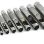 PUNZONI PUNZONE FUSTELLE FUSTELLA PER CUOIO PELLE CINTE CINTA 9 pz METRICHE 571