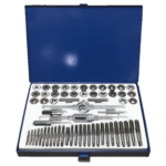 KIT MASCHI FILIERA FILIERE FILETTATURA 40 PZ VALIGETTA METALLO MASCHI FEMMINE 390