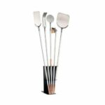 SUPPORTO REGGI PALE PALA PIZZA 5 POSTI FORNO A LEGNA PORTAPALE H60 METALLO 876