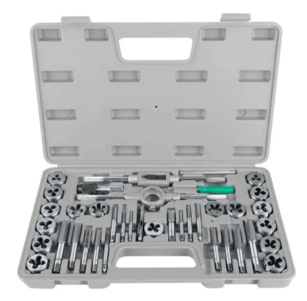 FILIERA PROFESSIONALE FILETTATURA 40 PZ VALIGETTA DI PLASTICA TUNGSTENO FARNEED EC