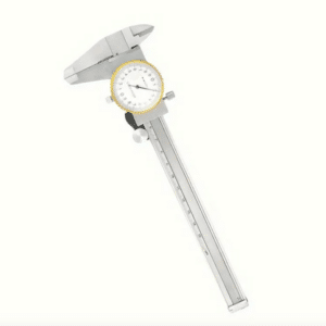 CALIBRO A CORSOIO CINQUANTESIMALE DI PRECISIONE 0/150mm CON QUADRANTE A OROLOGIO