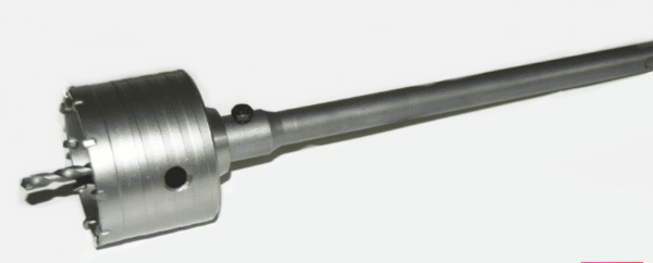FRESA A TAZZA MM 80 CAROTATRICE CON ASTA PLUS 650 MM CEMENTO MURO MATTONI