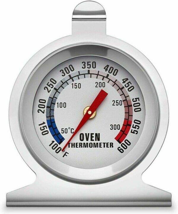 TERMOMETRO ANALOGICO FORNO IN ACCIAIO 100°F - 600°F CUCINA FORNI 488
