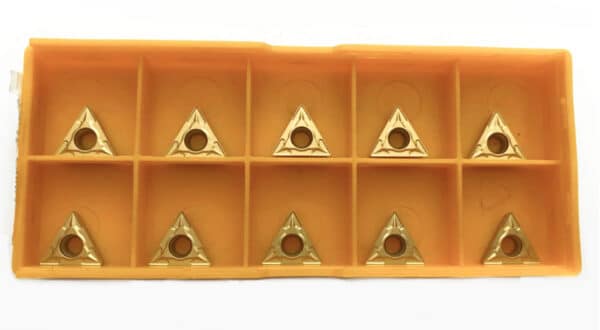 10 PLACCHETTE INSERTO UTENSILI TORNIO INSERTI TRIANGOLARI LATO 11 MM TCMT11
