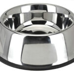 CIOTOLA ANTISCIVOLO IN ACCIAIO INOX PER CANE GATTO DOG CAT DOMESTICO DA 26CM