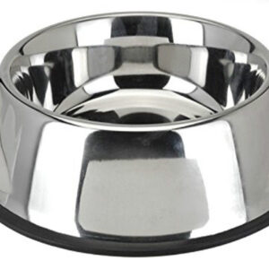 CIOTOLA ANTISCIVOLO IN ACCIAIO INOX PER CANE GATTO DOG CAT DOMESTICO DA 26CM