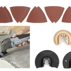 KIT ACCESSORI UTENSILE MULTIFUNZIONE 16 PZ OSCILLANTE VIBRARAZER LAMA TAGLIO 503