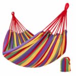 AMACA A SACCO TELO IN COTONE GIARDINO ESTERNO RESISTENTE PORTATILE COLORATA