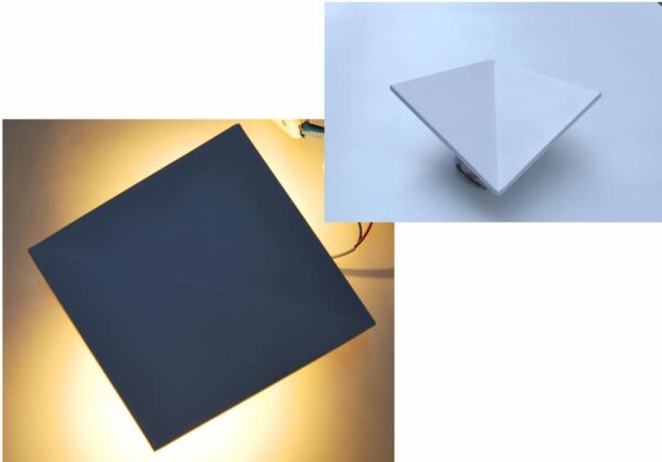 APPLIQUE CUBO LED 2 5 W LAMPADA PARETE MURO GIARDINO USO ESTERNO LUCE CALDA 211