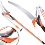 SEGA TAGLIARAMI SVETTATOIO TRONCARAMI DA GIARDINO ASTA TELESCOPICA MANICO LUNGO OX