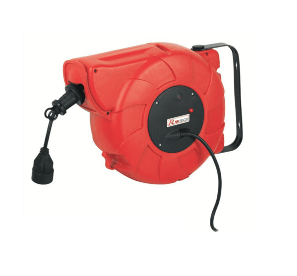 AVVOLGICAVO ARROTOLATORE PROLUNGA CAVO ELETTRICO RIAVVOLGIBILE  AUTOMATICO MT. 9
