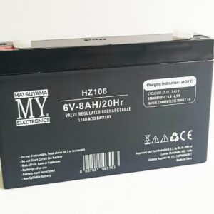 BATTERIA RICARICABILE A PIOMBO 6 V 8,0 Ah 20 Hr 163