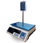 BILANCIA 40 KG 1 GRAMMO CON ASTA PIATTO ACCIAIO 6 DISPLAY RETROILLUMINATI 986