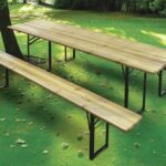 SET BIRRERIA BIRRERIA TAVOLO E PANCHE TAVOLO RICHIUDIBILE TAVOLO LEGNO 70X220 608