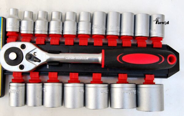 SET CHIAVI BUSSOLA BUSSOLE CRICCHETTO REVERSIBILE DA 1/2" 8 A 32 MM 19 PZ 915 OX