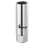 CHIAVE A BUSSOLA PER CANDELE CANDELA 14 mm ATTACCO 3/8" POLIGONALE ACCIAIO