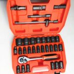 BUSSOLE 31 PZ ESAGONALI POLIGONALI 1/2" 8 32 MM PROLUNGA CRICCHETTO SNODO 723AR