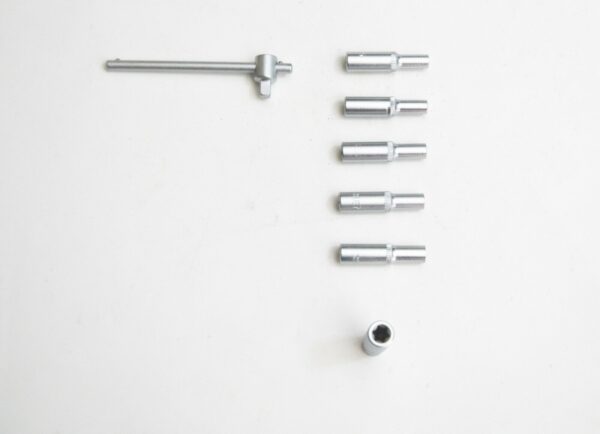 SET BUSSOLE TORX LUNGHE 7 PZ PROLUNGA 1/4" 4 10 MM CHIAVE A BUSSOLA CHIAVI MF
