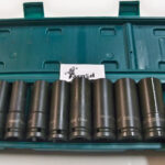 SET BUSSOLE LUNGHE RINFORZATE 1/2" AD IMPATTO AVVITATORE ARIA PNEUMATICO 10-24mm  234