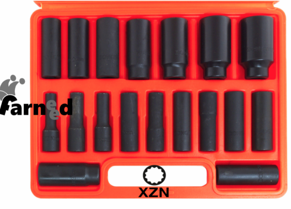 SET BUSSOLE 18 PZ MILLERIGHE XZN BUSSOLOTTI 12 PUNTE PISTOLA AVVITATORE 1/2" c