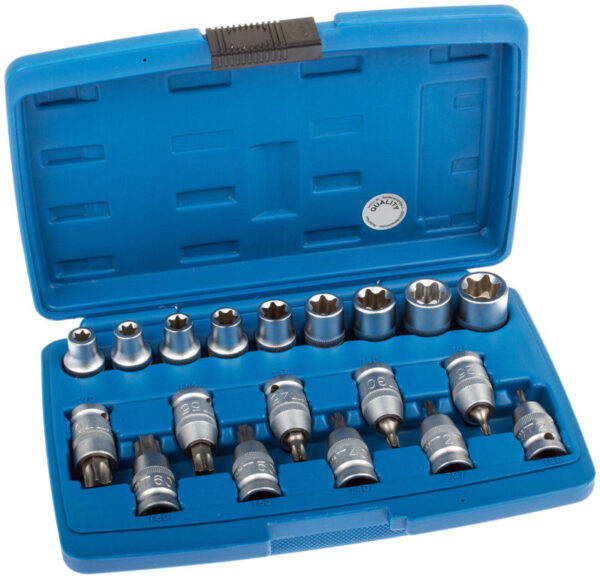 SET BUSSOLE BUSSOLA INSERTI INSERTO TX 19 PZ 1/2 GROWE VALIGETTA 0019