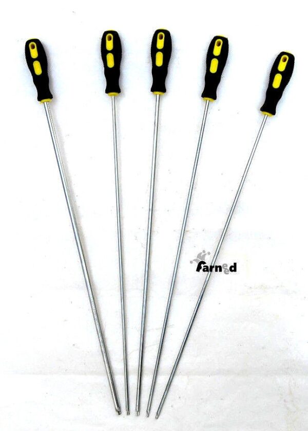 SET 5 CACCIAVITI TORX LUNGHI GIRAVITE 450 mm CHROME VANADIUM PUNTA MAGNETICA 966