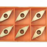 10 PLACCHETTE INSERTO UTENSILI TORNIO INSERTI A ROMBO LATO 16MM PLACCHETTE SVJ