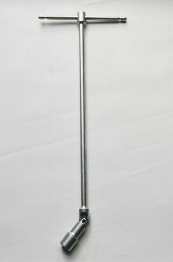 CHIAVE A T SNODATA SNODO LUNGA BUSSOLE BUSSOLA CANDELA CANDELETTE CANDELE 9 MM