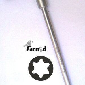 CHIAVE CHIAVI A T TORX PROFESSIONALE PROFESSIONALI CHROME VANADIUM  T25