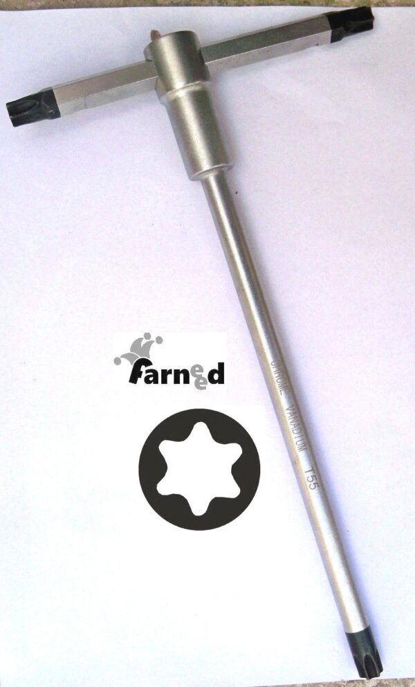 CHIAVE CHIAVI A T TORX PROFESSIONALE PROFESSIONALI CHROME VANADIUM  T25