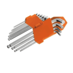 CHIAVI ESAGONALI CORTE 9 PZ BRUGOLA L CHIAVE 1,5 10 MM BALLPOINT 252OX