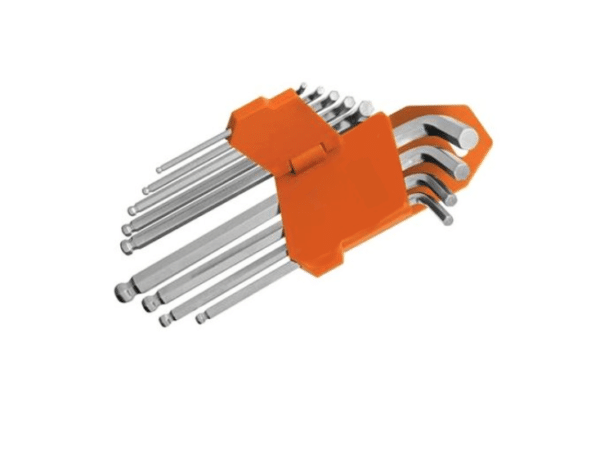 CHIAVI ESAGONALI CORTE 9 PZ BRUGOLA L CHIAVE 1,5 10 MM BALLPOINT 252OX